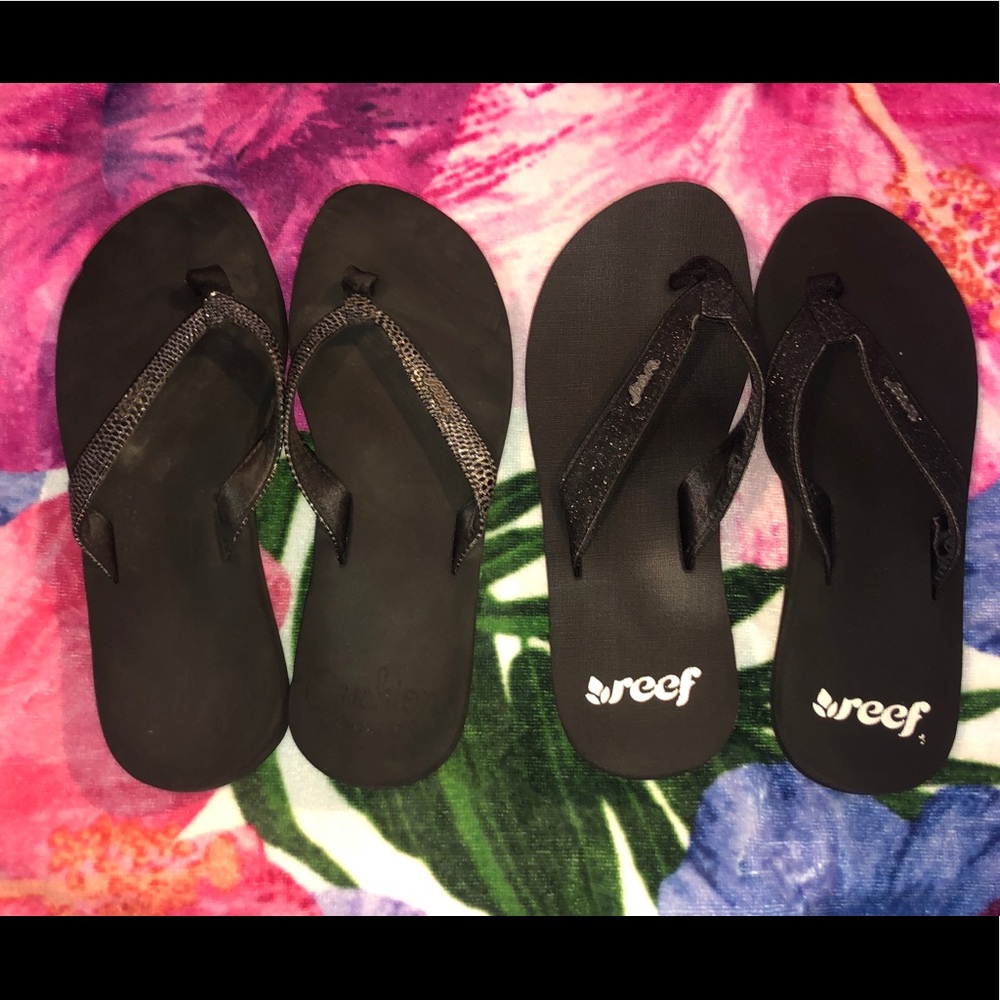 Reef sandals 👣 size 8 brand new worn 1x